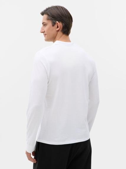 Рубашка поло мужская с длинным рукавом Perfect LSL Men белая, размер L